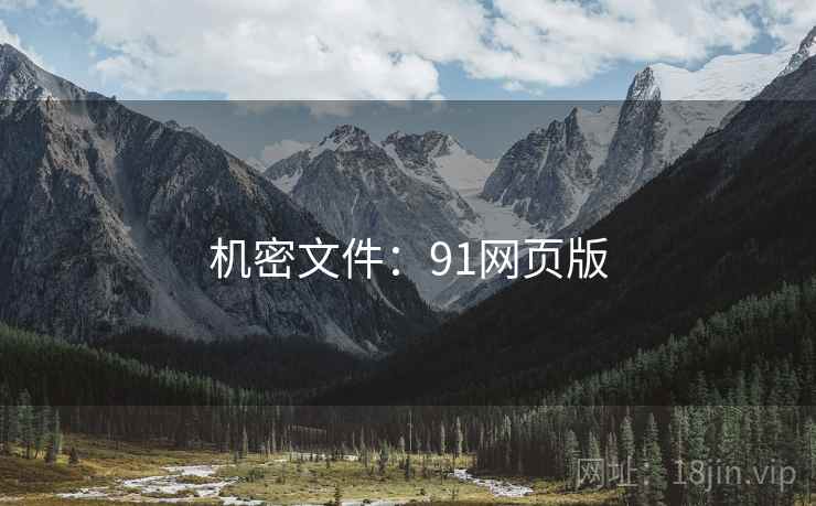 机密文件:91网页版