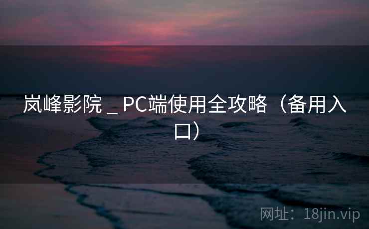 岚峰影院 _ PC端使用全攻略(备用入口)