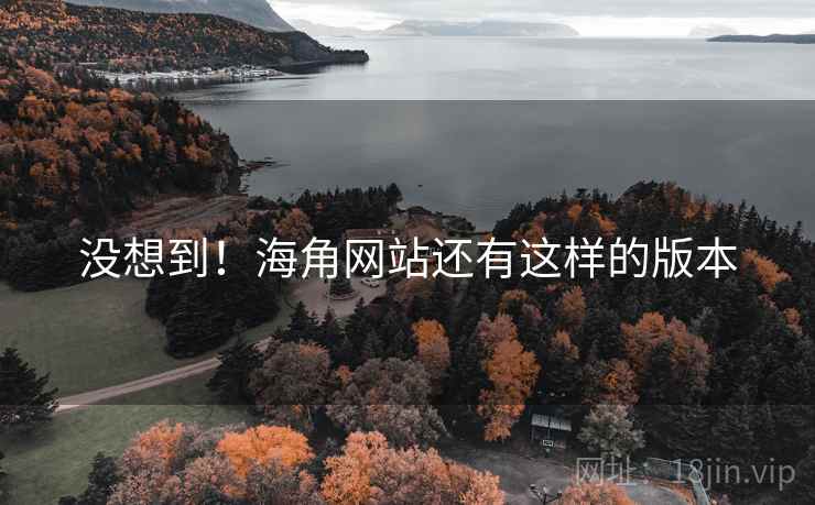 没想到!海角网站还有这样的版本